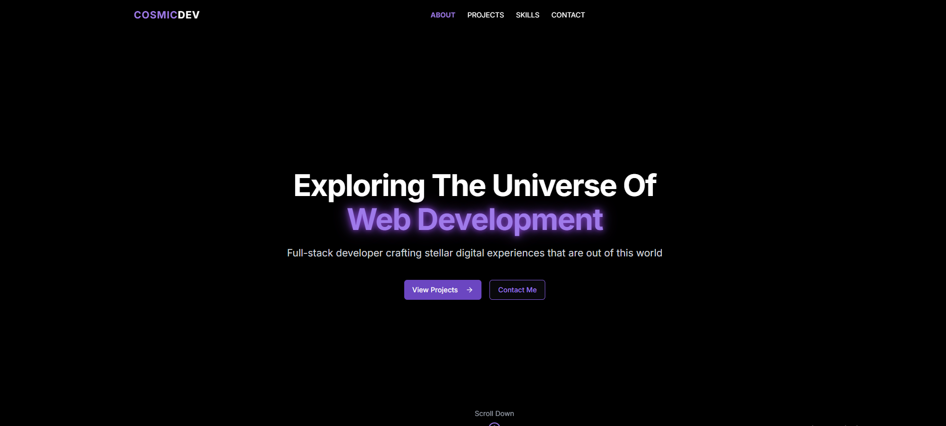 Space Portfolio Template